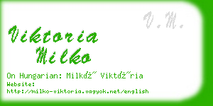 viktoria milko business card
